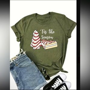 NWT Christmas Cake Tree tshirt sz 6